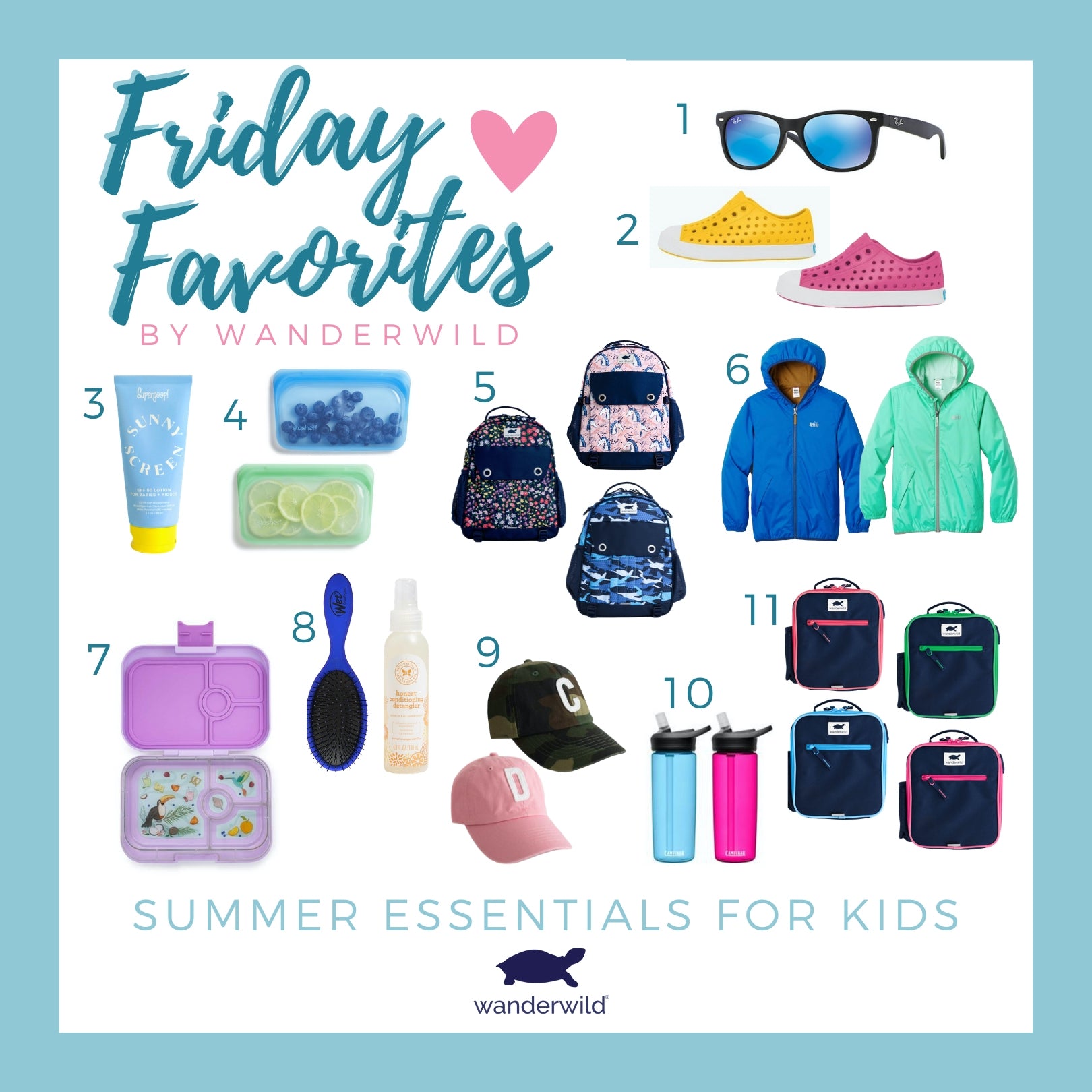 Friday Favorites - Summer Essentials for Kids – WANDERWILD CO